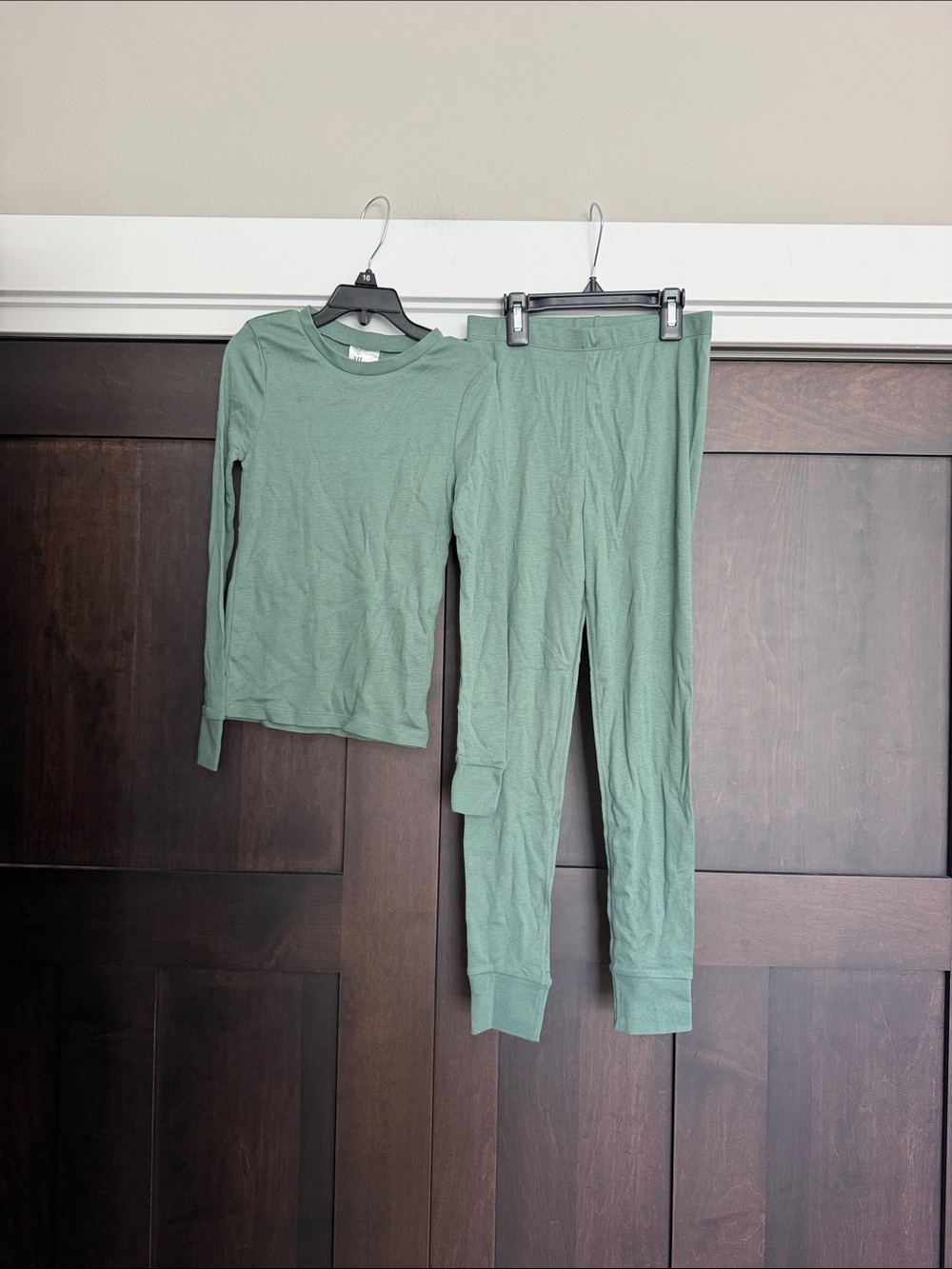 H&M Kids Two-Piece Pajama Set Green size 9 Years
